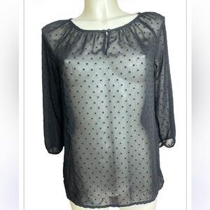 Top Short Sleeve Textured Blouse